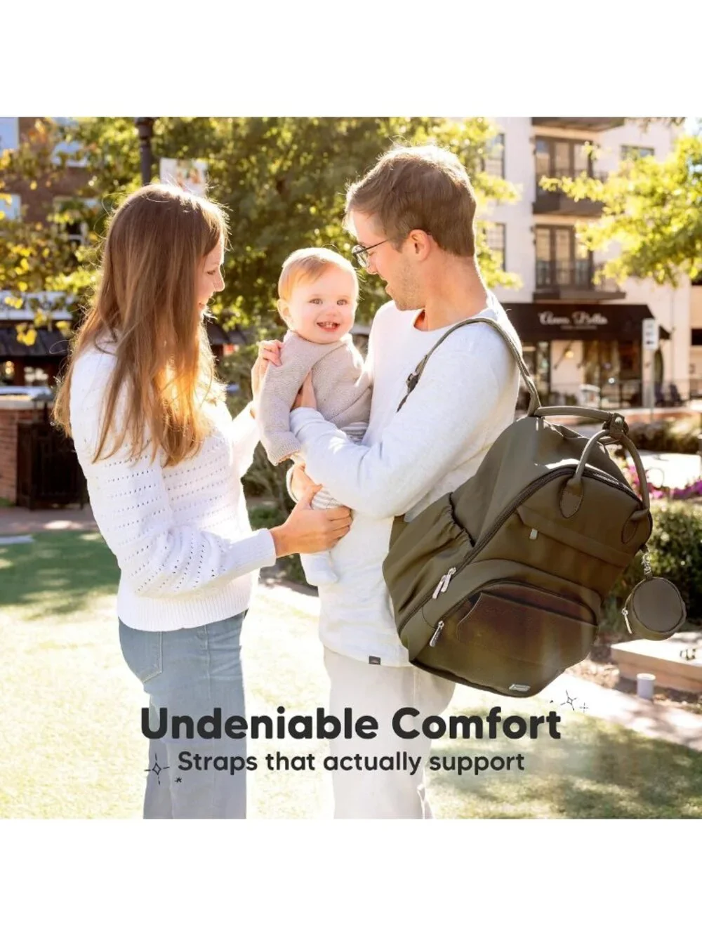 Multifunctional Waterproof Diaper Bag Backpack - Compact 18L, Unisex, Travel